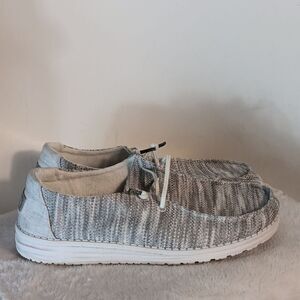 Hey Dude "Wendy Sox" Gray Slip-On Shoes